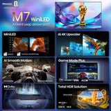 Wholesale-Hisense 50M7QG Google TV M7 Series Mini-LED 4K 50"-Google TV-Electro Vision Inc