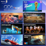 Wholesale-Hisense 55QD6QF Class QD6 Series Hi-QLED 4K UHD HDR Smart Fire TV 55"-Smart TV-Electro Vision Inc
