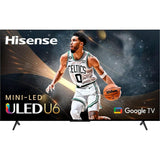 Wholesale-Hisense 55U6K - 55-Inch Class U6 Series Mini-LED ULED 4K UHD Google TV-Smart LED-Electro Vision Inc