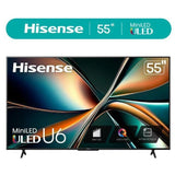 Wholesale-Hisense 55U6N Class U6 Series Mini-LED 4K UHD QLED Smart Google TV 55"-Smart TV-Electro Vision Inc