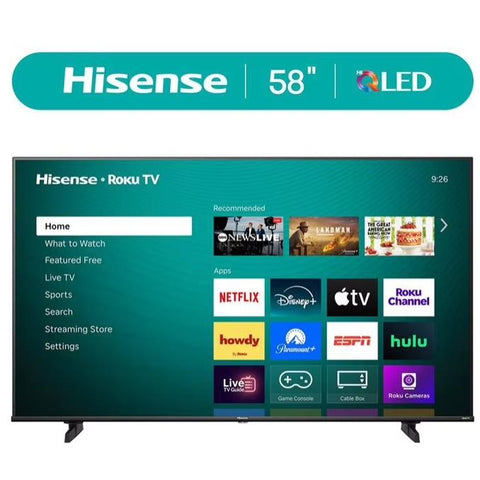 Wholesale-Hisense 58QD5OR Class QD58R Series QLED Roku 58" Smart TV-Smart TV-Electro Vision Inc