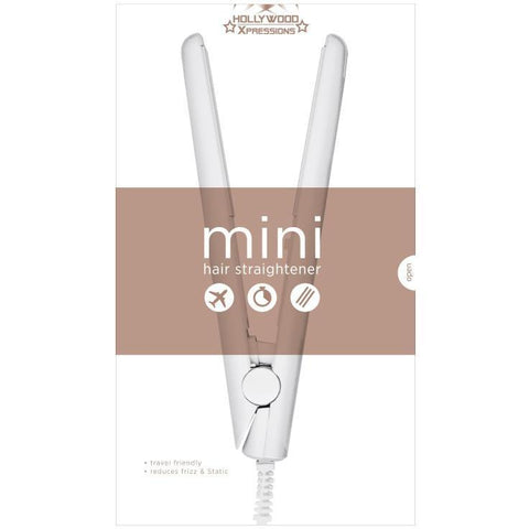 Wholesale-Hollywood CXH15002WHT Mini Hair Straightener - White-Hair Straightener-Electro Vision Inc