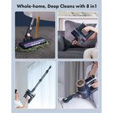 Wholesale-Homeika H01628KBLK Pro Version Cordless Stick Vacuum 28k Black-Vacuum-Electro Vision Inc