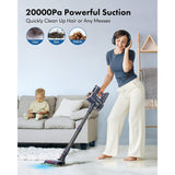 Wholesale-Homeika H01628KBLK Pro Version Cordless Stick Vacuum 28k Black-Vacuum-Electro Vision Inc