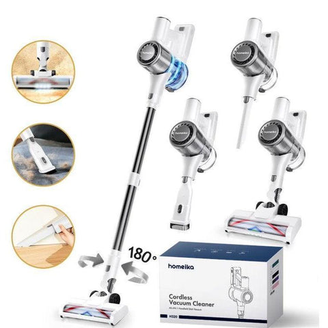 Wholesale-Homeika H320 Cordless Vacuum Cleaner - White-Vacuum-Electro Vision Inc