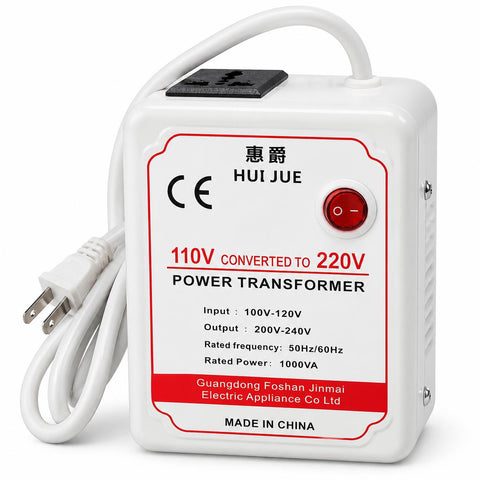 Wholesale-Hui Jue HJ1000VA 1000VA Step-Up Voltage Transformer 110V to 220V-Voltage Transformer-Electro Vision Inc