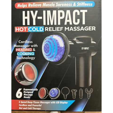 Wholesale-Hy-Impact Massage Gun - Hot/Cold Relief-Electro Vision Inc