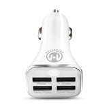 Wholesale-HyperGear 14268 Quad USB Car Carger White-Electro Vision Inc