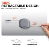 Wholesale-HyperGear 16115 Flexi Go USB-C to USB-C Retractable Cable 3ft - Gray-USB Cable-Electro Vision Inc