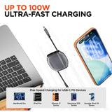 Wholesale-HyperGear 16115 Flexi Go USB-C to USB-C Retractable Cable 3ft - Gray-USB Cable-Electro Vision Inc