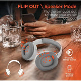 Wholesale-HyperGear 16181 Flip 2-in-1 Headphones + Speaker - White-Headphone-Electro Vision Inc