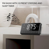 Wholesale-ILUV MORCAL3ULBK Morning Call 3 - 1.2"Jumbo WHT LED projection alarm clock / FM Radio / Charging Port-Electro Vision Inc