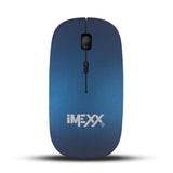 Wholesale-IMEXX 26310 MOUSE WIRELESS 2.4 GHZ ULTRA SLIM NAVY-Electro Vision Inc