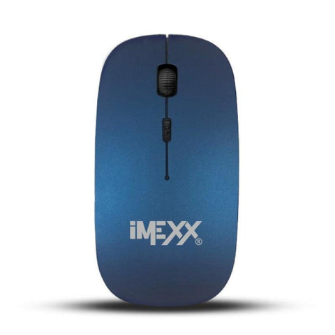 Wholesale-IMEXX 26310 MOUSE WIRELESS 2.4 GHZ ULTRA SLIM NAVY-Electro Vision Inc