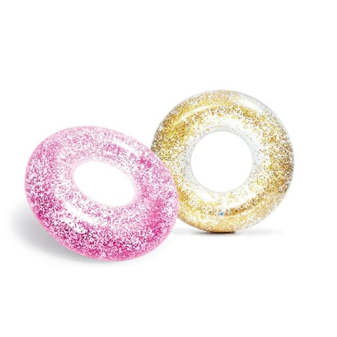 Wholesale-INTEX 56274EP Assorted Sparkling Glitter Pool Swim Tubes-Pool Floaty-Electro Vision Inc