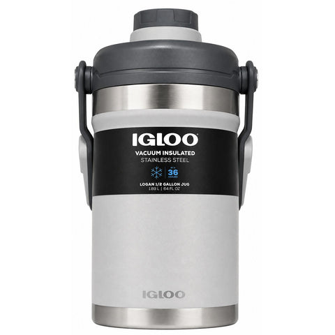 Wholesale-Igloo 00070992 Stainless Steel 1/2 Gal Jug - Gray-Water Jug-Electro Vision Inc