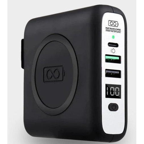 Wholesale-InfinaCore Pandora 190904B Power Global Wireless Charger - Black UPC796-Wireless Charger-Electro Vision Inc
