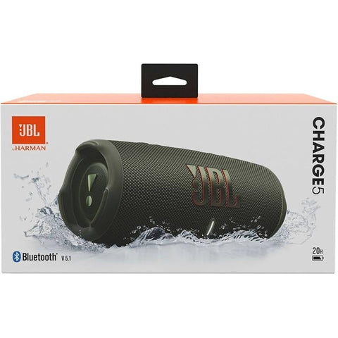 Wholesale-JBL - CHARGE5 Portable Waterproof Speaker with Powerbank - Green-Electro Vision Inc