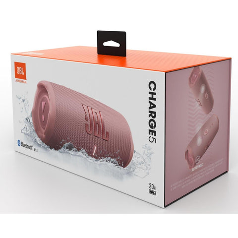 Wholesale-JBL - CHARGE5 Portable Waterproof Speaker with Powerbank Pink-Electro Vision Inc