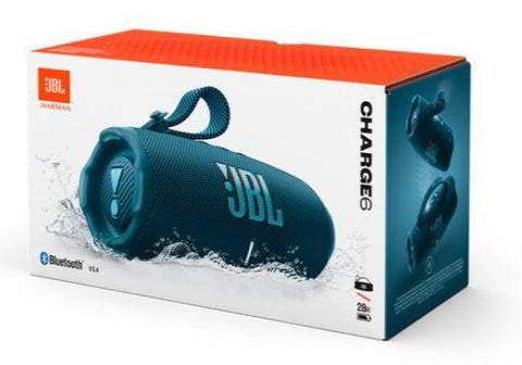 Wholesale-JBL Charge6 Portable Waterproof Speaker with Power Bank - Blue-Bluetooth Speaker-Electro Vision Inc