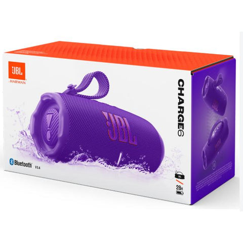 Wholesale-JBL Charge6 Portable Waterproof Speaker with Powerbank - Purple-speaker-Electro Vision Inc