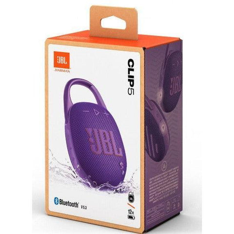 Wholesale-JBL Clip5-Purple CLIP 5 Portable Bluetooth Speaker - Purple-Speaker-Electro Vision Inc