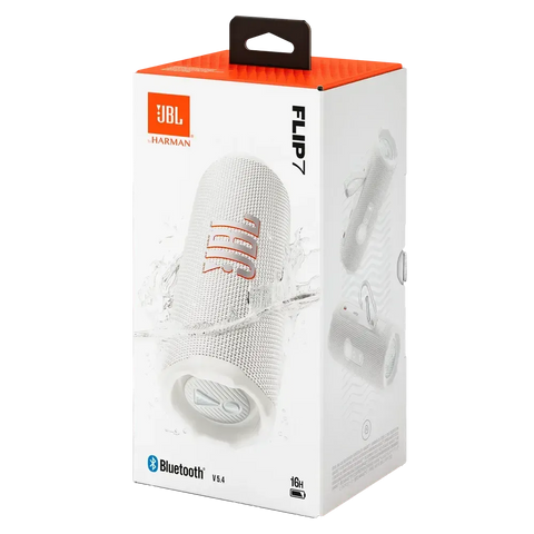 Wholesale-JBL Flip 7 Waterproof Bluetooth Speaker - White-Bluetooth Speaker-Electro Vision Inc