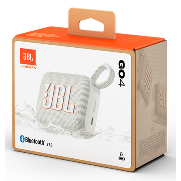 Wholesale-JBL GO4 Portable Bluetooth Speaker – White-Speaker-Electro Vision Inc