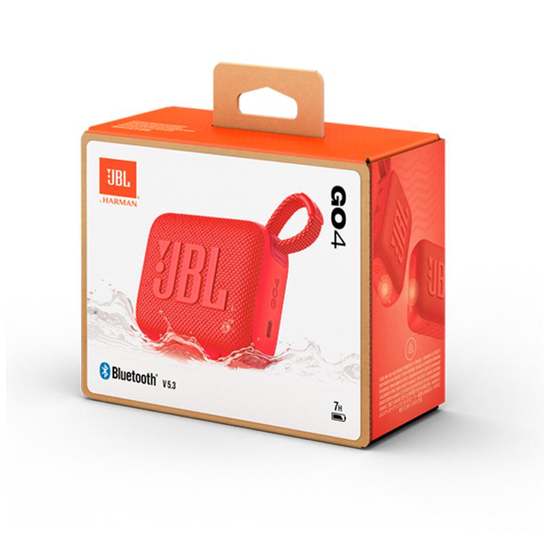 Wholesale-JBL GO4-Red Ultra-Portable Bluetooth Speaker - Red-Speakers-Electro Vision Inc