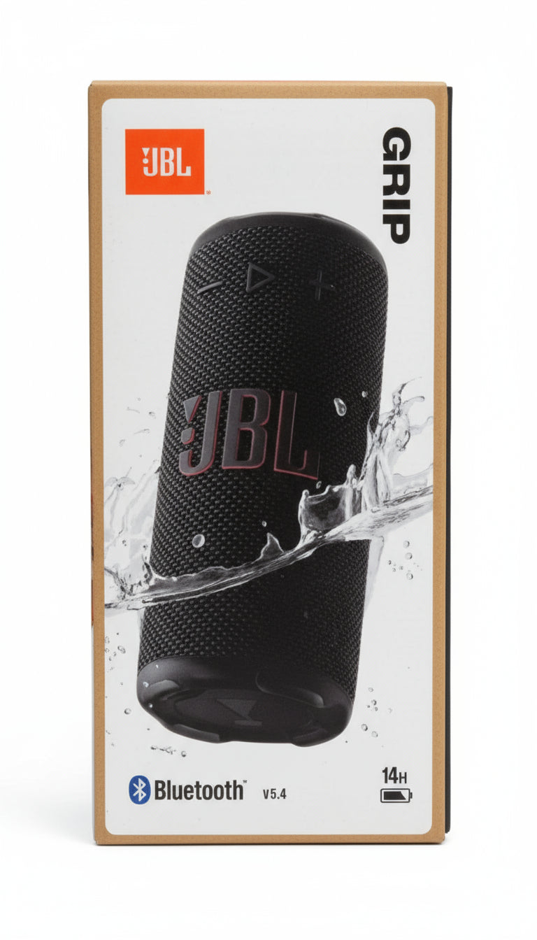 Wholesale-JBL GRIP-BLK Portable Speaker W/ Bluetooth Built-in Battery and Light Waterproof - Black-Portable Speaker-Electro Vision Inc