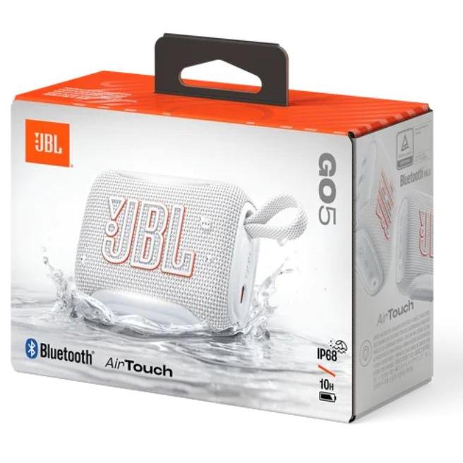 Wholesale-JBL Go 5 Ultra-Portable Waterproof Bluetooth Speaker Auracast - White-Speaker-Electro Vision Inc
