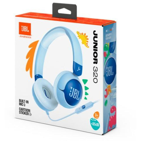 Wholesale-JBL JR320BTBLU Junior 320BT on-ear Bluetooth Kids Headphones - Blue-Headphone-Electro Vision Inc