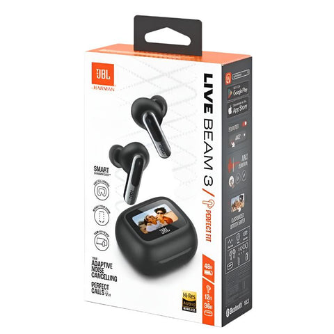 Wholesale-JBL LIVEBEAM3BLKAM Live Beam 3 True Wireless Earbuds-Electro Vision Inc