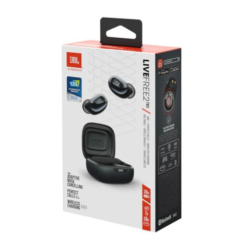Wholesale-JBL LIVEFREE2TWSBA Live Free 2 True Wireless Headphones - Black-Headphone-Electro Vision Inc