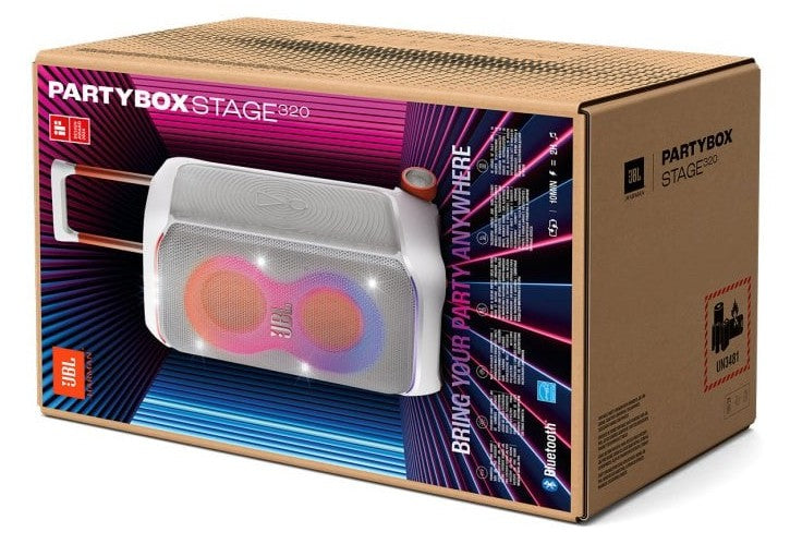 Wholesale-JBL - PartyBox 320 Portable Party Speaker - White-Portable Speaker-Electro Vision Inc