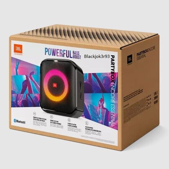 Wholesale-JBL PartyBox Encore Essential – 100W Portable Bluetooth Speaker with Light Show-Speakers-Electro Vision Inc