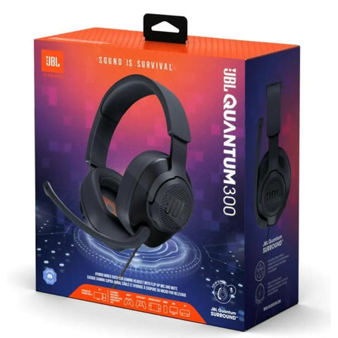 Wholesale-JBL Quantum 300 Wired Stereo Gaming Headset Black-Electro Vision Inc