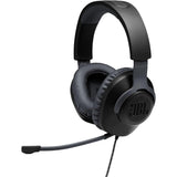 Wholesale-JBL Quantum100-B Wired Over-Ear Gaming Headphones - Black, Large-Headphone-Electro Vision Inc