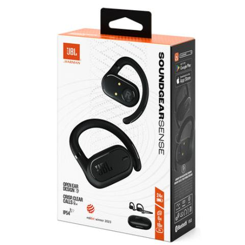 Wholesale-JBL SNDGEARSNSBLKAM SoundGear Sense Hybrid Open-Ear headphones-Headphone-Electro Vision Inc