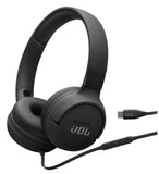 Wholesale-JBL T520C-Black Tune 520C USB-C Wired Headphones - Black-Headphones-Electro Vision Inc