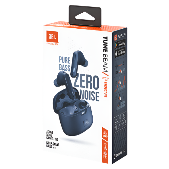 Wholesale-JBL TBudsBLU Tune TW NC Earbuds Blue-Electro Vision Inc