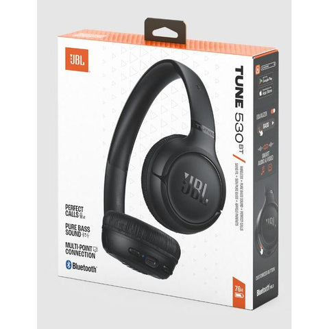 Wholesale-JBL Tune 530BT Wireless On-Ear Bluetooth 6.0 Headphones - Black-Wireless Headphones-Electro Vision Inc