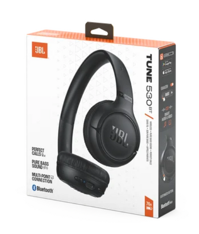 Wholesale-JBL Tune 530BT Wireless On-Ear Bluetooth 6.0 Headphones - Black-Headphone-Electro Vision Inc