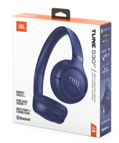 Wholesale-JBL Tune 530BT Wireless On-Ear Bluetooth 6.0 Headphones - Blue-Headphone-Electro Vision Inc