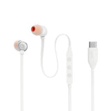 Wholesale-JBL Tune310WHT USB-C Earbuds w Mic White-Electro Vision Inc