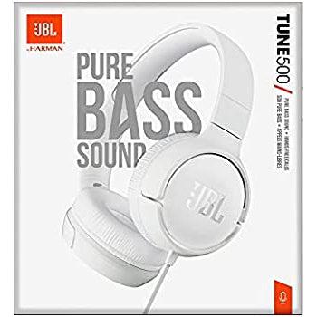 Wholesale-JBL Tune500 Wired On-Ear Headphones - white-Headphone-Electro Vision Inc