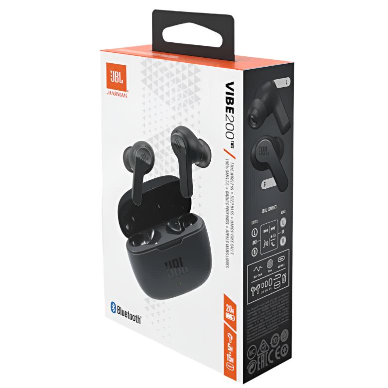 Wholesale-JBL Vibe 200TWS True Wireless Earbuds - Black-Earbuds | Headphone-Electro Vision Inc