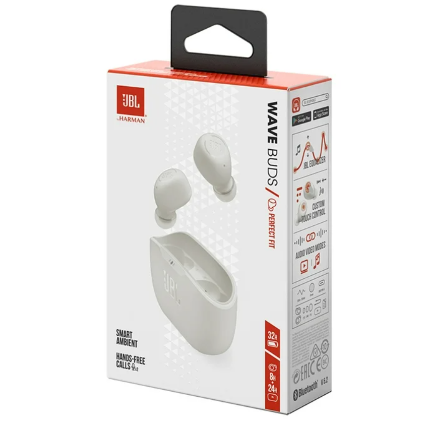 Wholesale-JBL VibeBudsWHT Vibe Buds TW Earbuds White-Electro Vision Inc