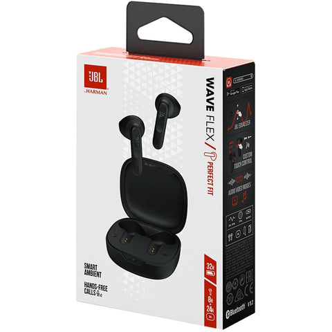 Wholesale-JBL WFLEXBLK Wave Flex True Wireless Earbuds-Headphones-Electro Vision Inc