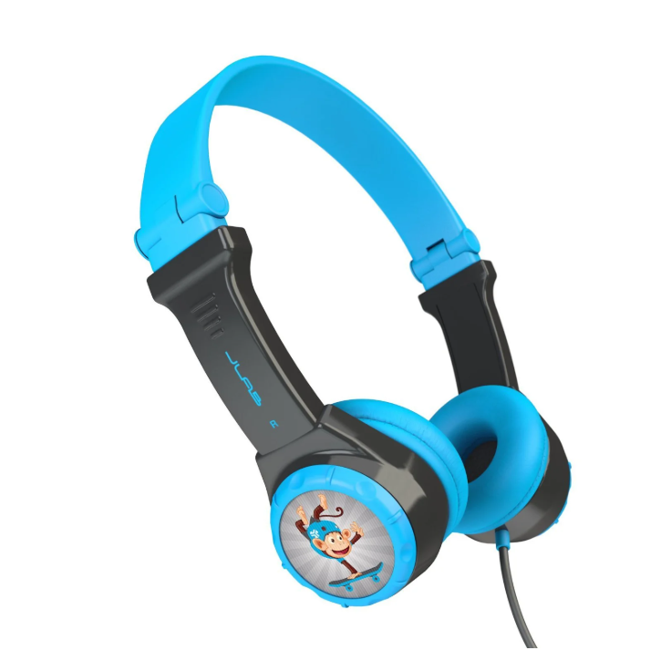 Wholesale-JLab Audio IFCHJBUDDIERGRYBLU6 Buddies Folding Headphones Blue/G-Electro Vision Inc